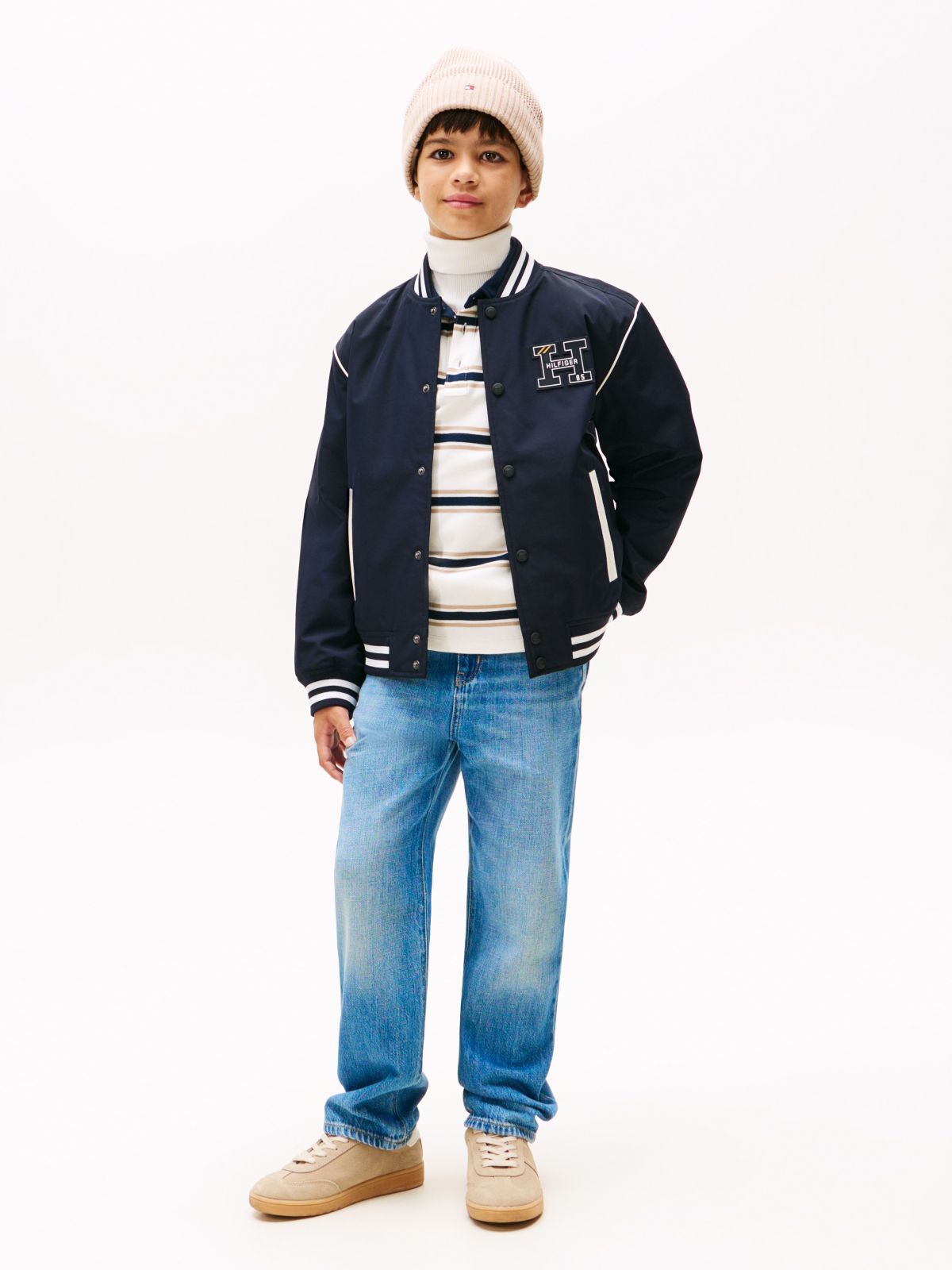 Mid Wash Skater Jeans — Blue