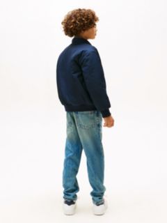 Varsity Reversible Relaxed Bomber Jacket — Blue 4