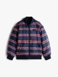 Varsity Reversible Relaxed Bomber Jacket — Blue 7