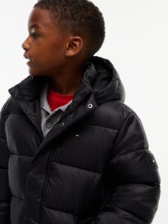 Essential Relaxed Padded Hooded Parka — Black 3