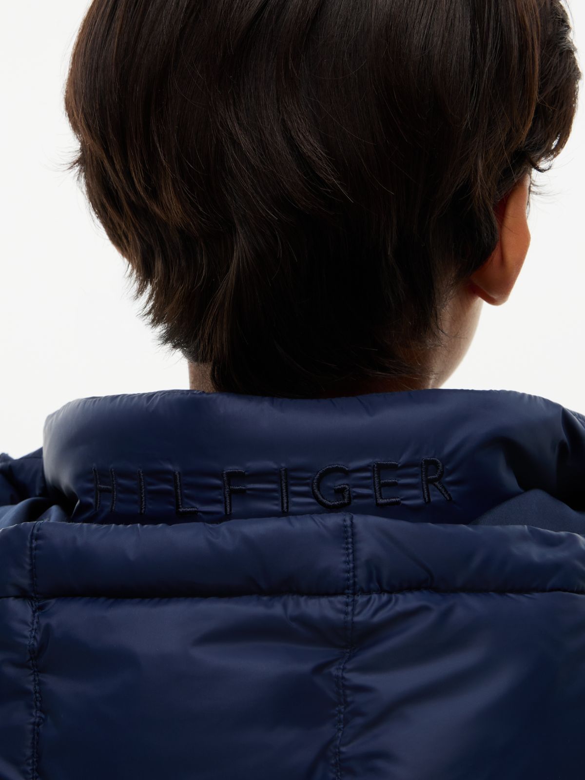 Essential Relaxed Padded Hooded Parka — Blue