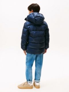 Essential Relaxed Padded Hooded Parka — Blue 6