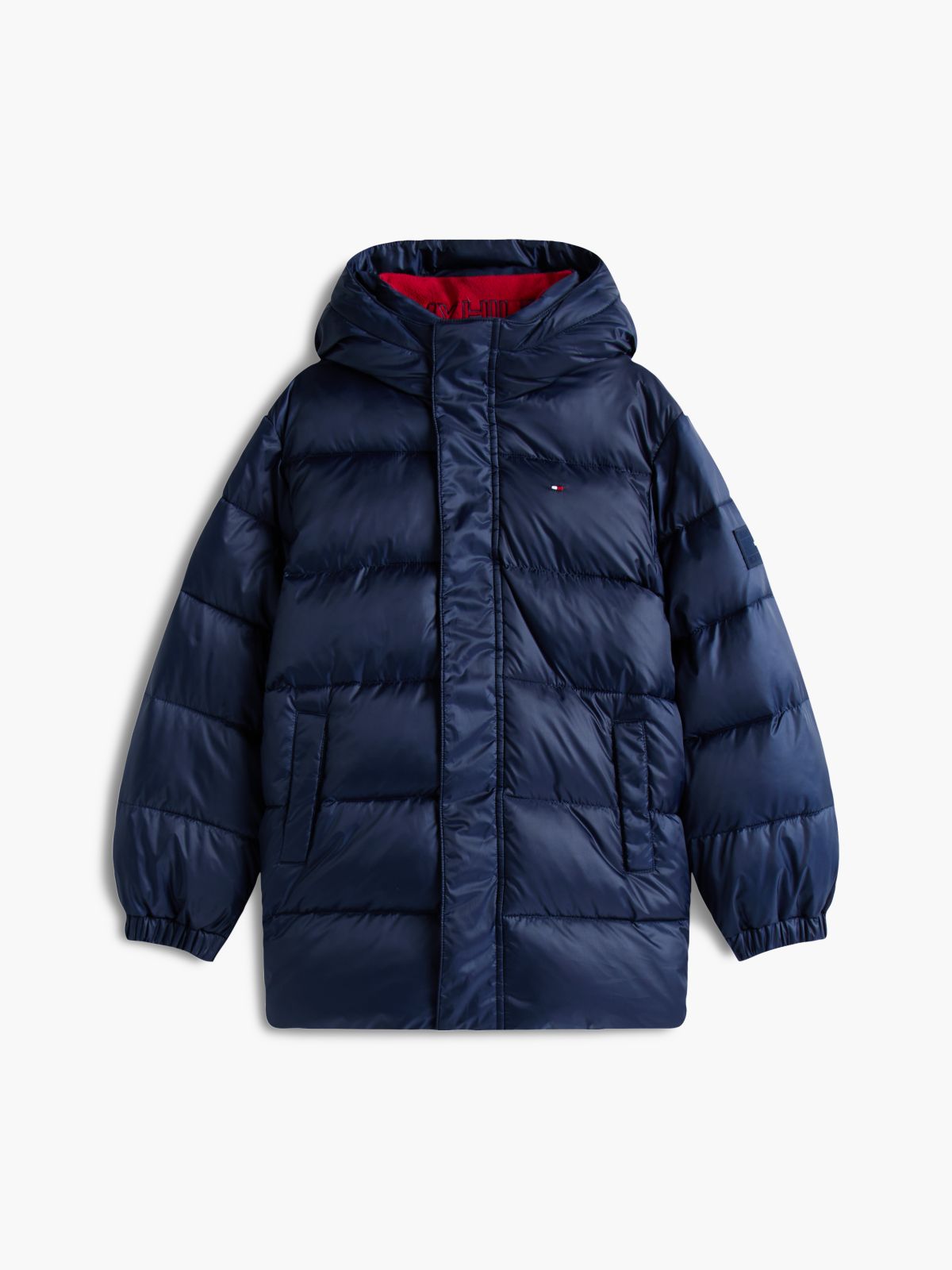 Essential Relaxed Padded Hooded Parka — Blue