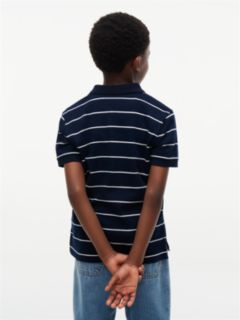 Essential Regular Fit Interlock Polo Shirt — Blue 4