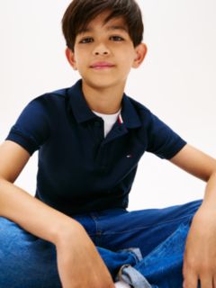 Essential Regular Fit Interlock Polo Shirt — Blue 3