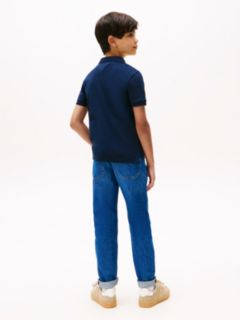 Essential Regular Fit Interlock Polo Shirt — Blue 4
