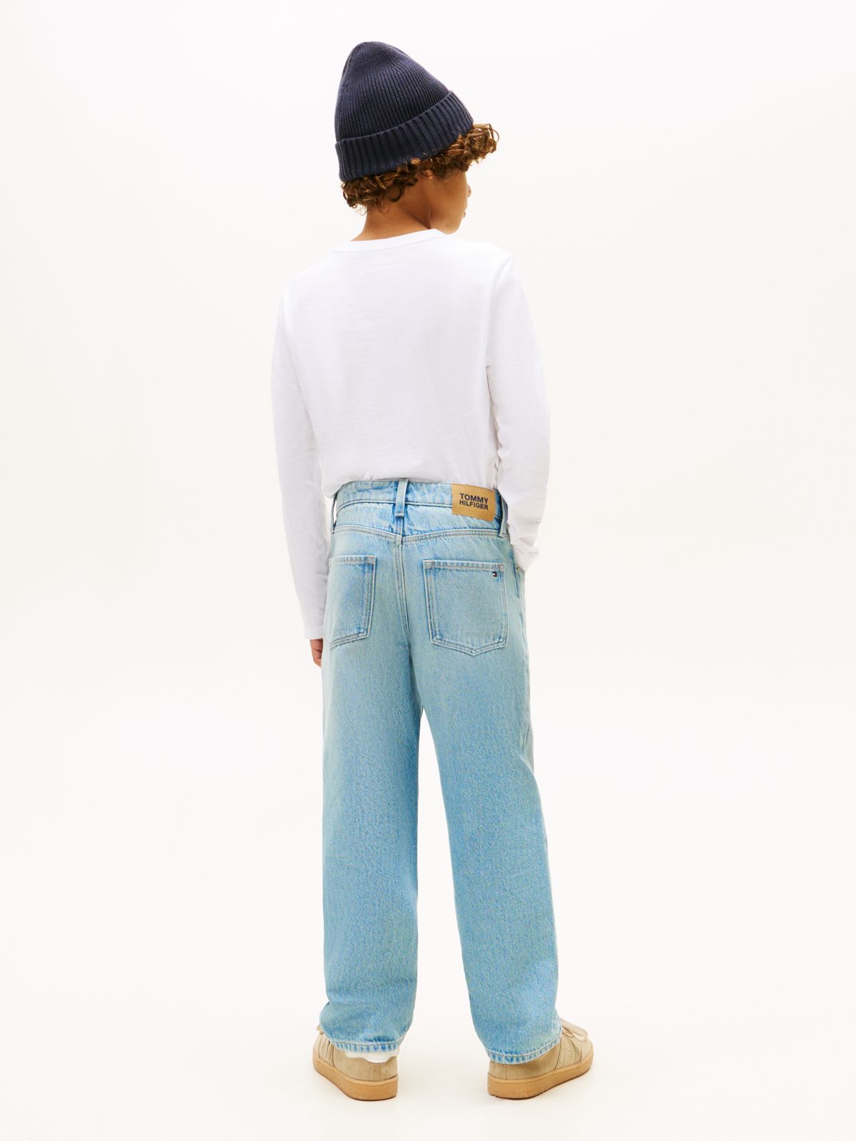 Faded Loose Jeans — Blue