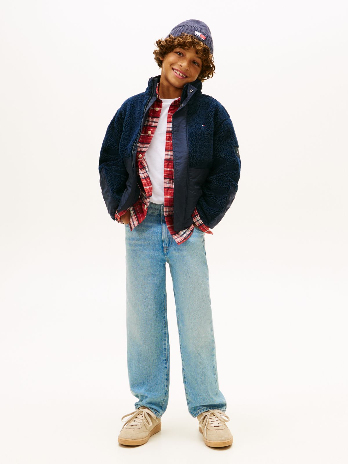 Faded Loose Jeans — Blue