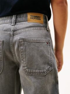 Whiskered Straight Leg Jeans — Black 3
