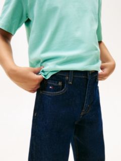 Flag Embroidery Relaxed Jeans — Blue 3