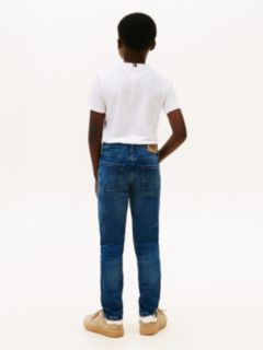 Faded Straight Leg Jeans — Blue 4