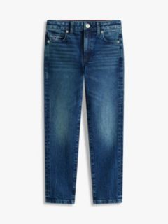 Faded Straight Leg Jeans — Blue 5