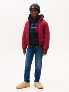 Faded Straight Leg Jeans — Blue 1