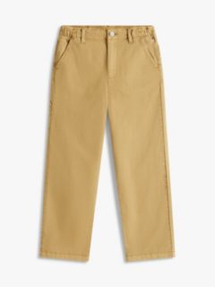 Essential Herringbone Twill Relaxed Carpenter Trousers — Beige 5