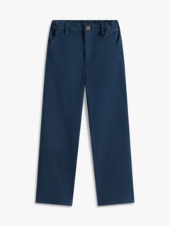 Essential Herringbone Twill Relaxed Carpenter Trousers — Blue 5