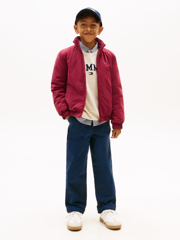 Essential Herringbone Twill Relaxed Carpenter Trousers — Blue