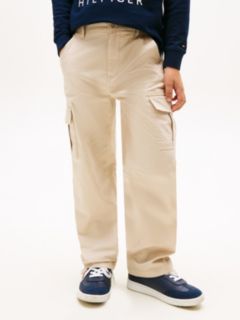 Essential Twill Relaxed Cargo Trousers — Beige 2
