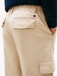 Essential Twill Relaxed Cargo Trousers — Beige 3