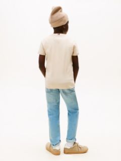 Logo Print T-Shirt — Beige 4