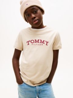 Logo Print T-Shirt — Beige 1