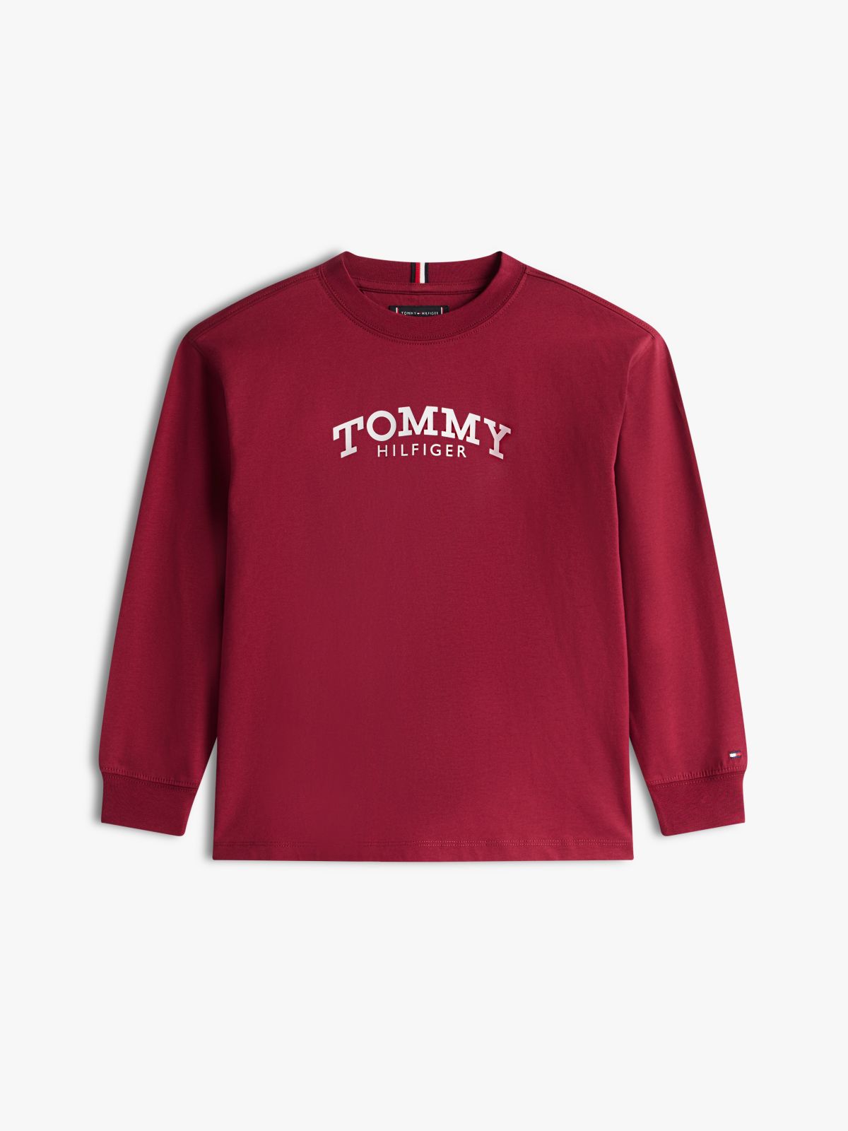 Logo Print Long Sleeve T-Shirt — Purple