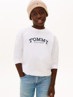 Logo Print Long Sleeve T-Shirt — White 1