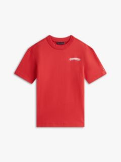 Textured Back Logo Jersey T-Shirt — Red 5