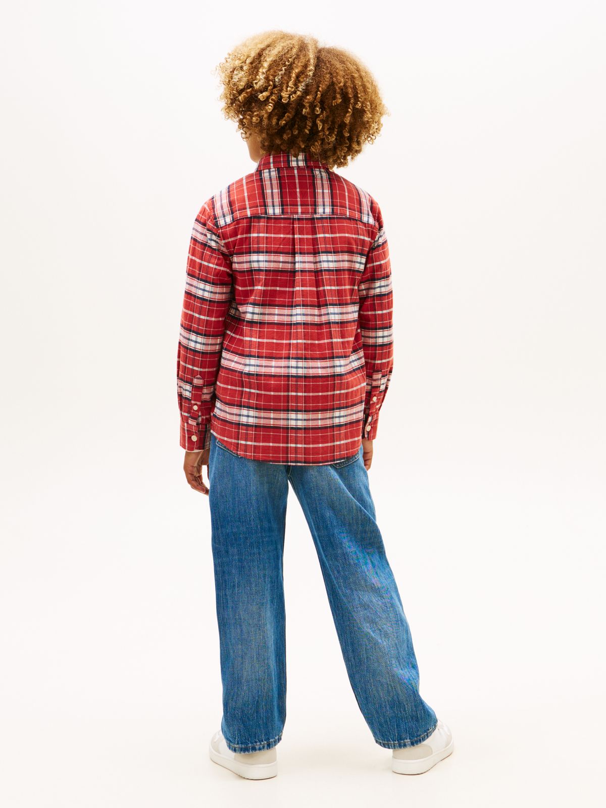 Regular Fit Check Shirt — Red