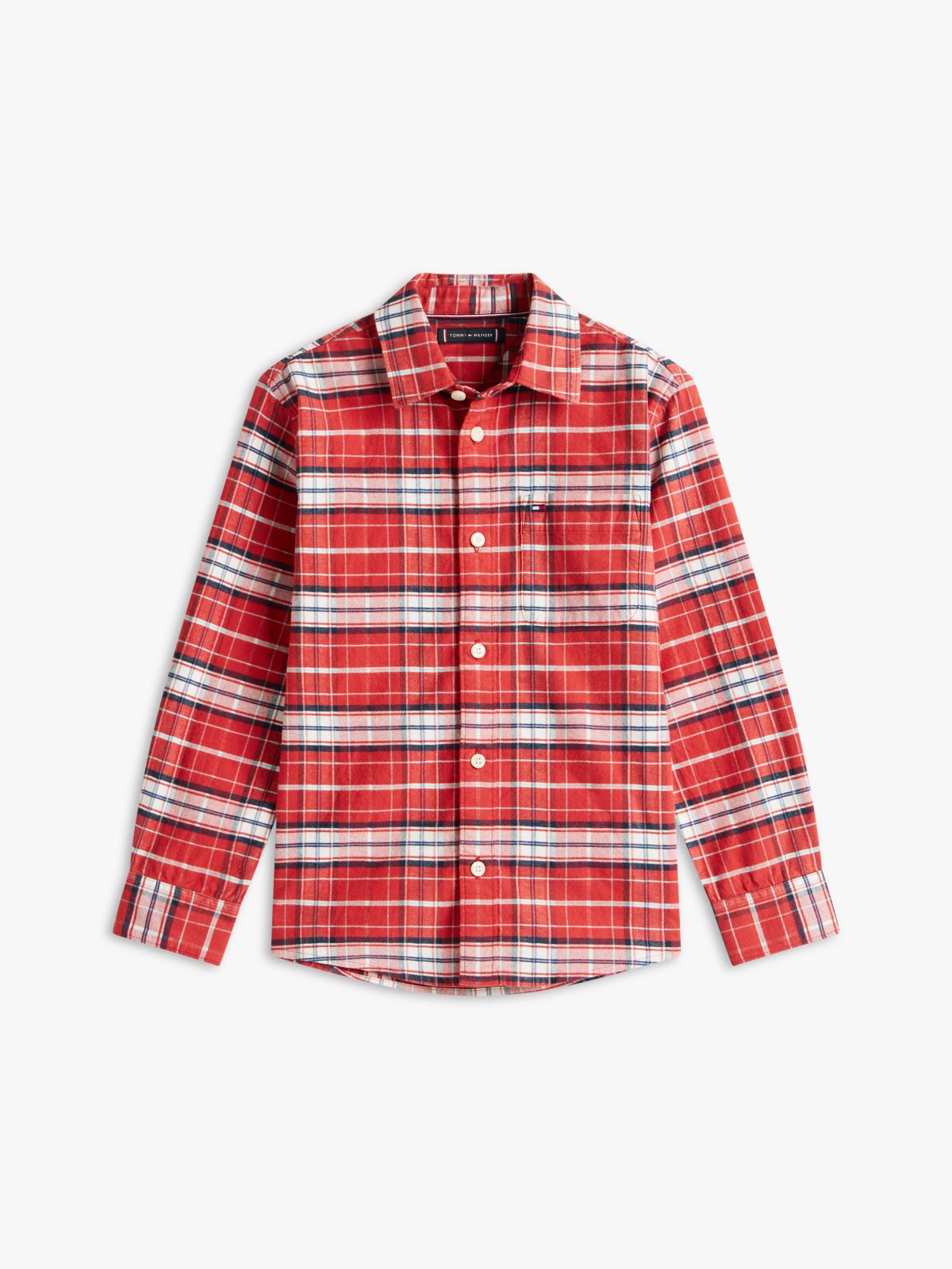 Regular Fit Check Shirt — Red