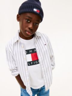 Festive Regular Fit Stripe Oxford Shirt — White 2