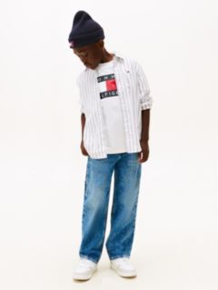 Festive Regular Fit Stripe Oxford Shirt — White 3