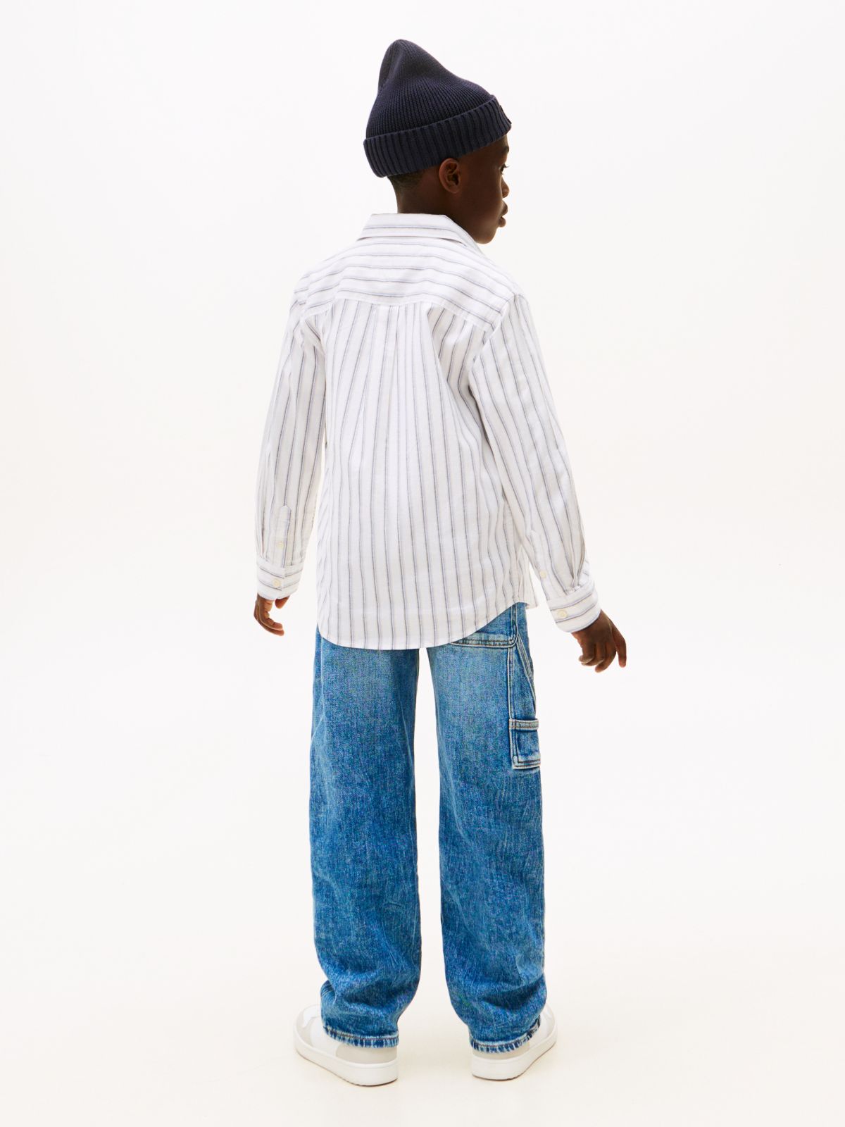 Festive Regular Fit Stripe Oxford Shirt — White