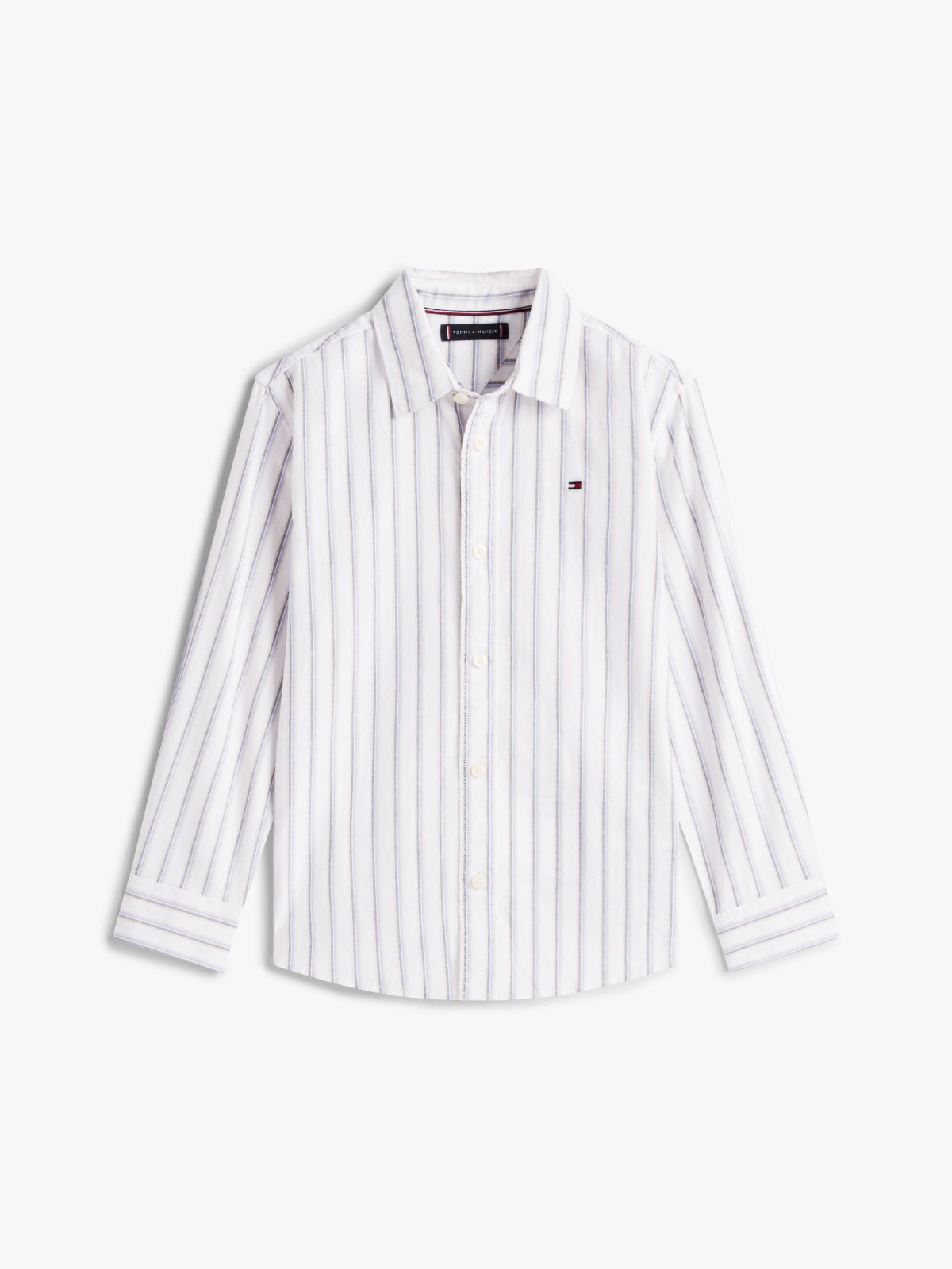 Festive Regular Fit Stripe Oxford Shirt — White