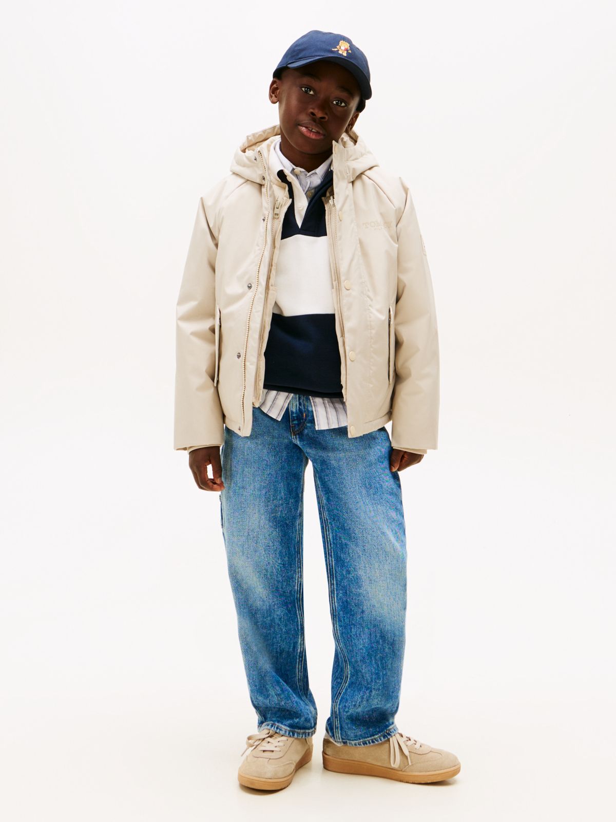 Festive 2-in-1 Hooded Jacket — Beige