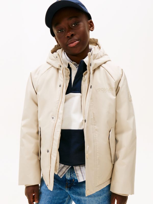 Festive 2-in-1 Hooded Jacket — Beige