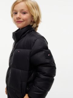 Essential Down Hooded Jacket — Black 5