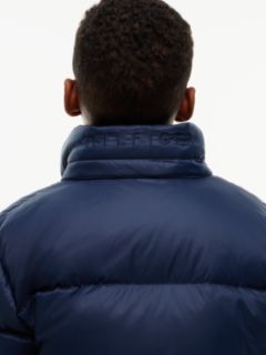 Essential Down Hooded Jacket — Blue 3