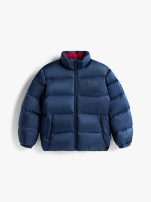 blue essential down puffer jacket for boys tommy hilfiger