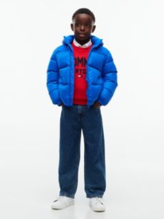 Essential Down Hooded Jacket — Blue 2