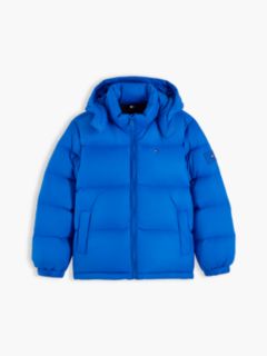 Essential Down Hooded Jacket — Blue 6