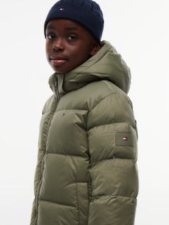 Essential Down Hooded Jacket — Green 3