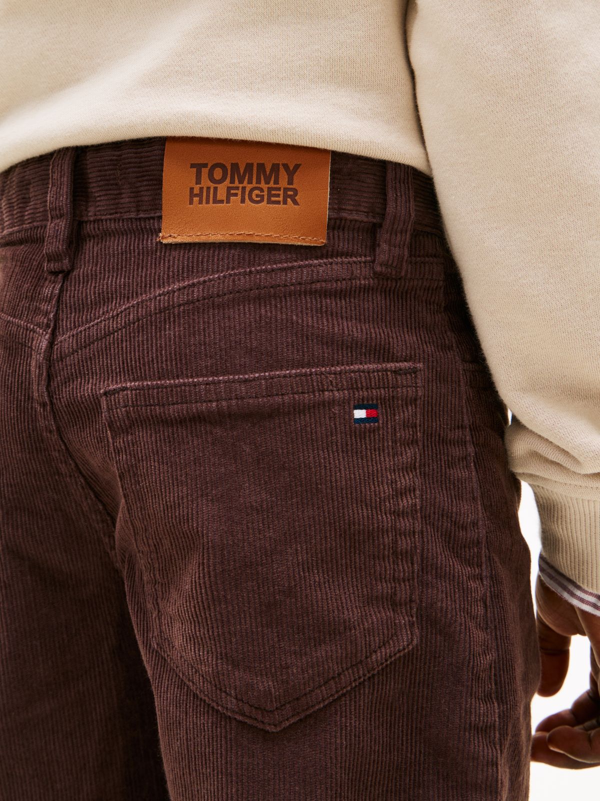 Essential Corduroy Loose Trousers — Brown
