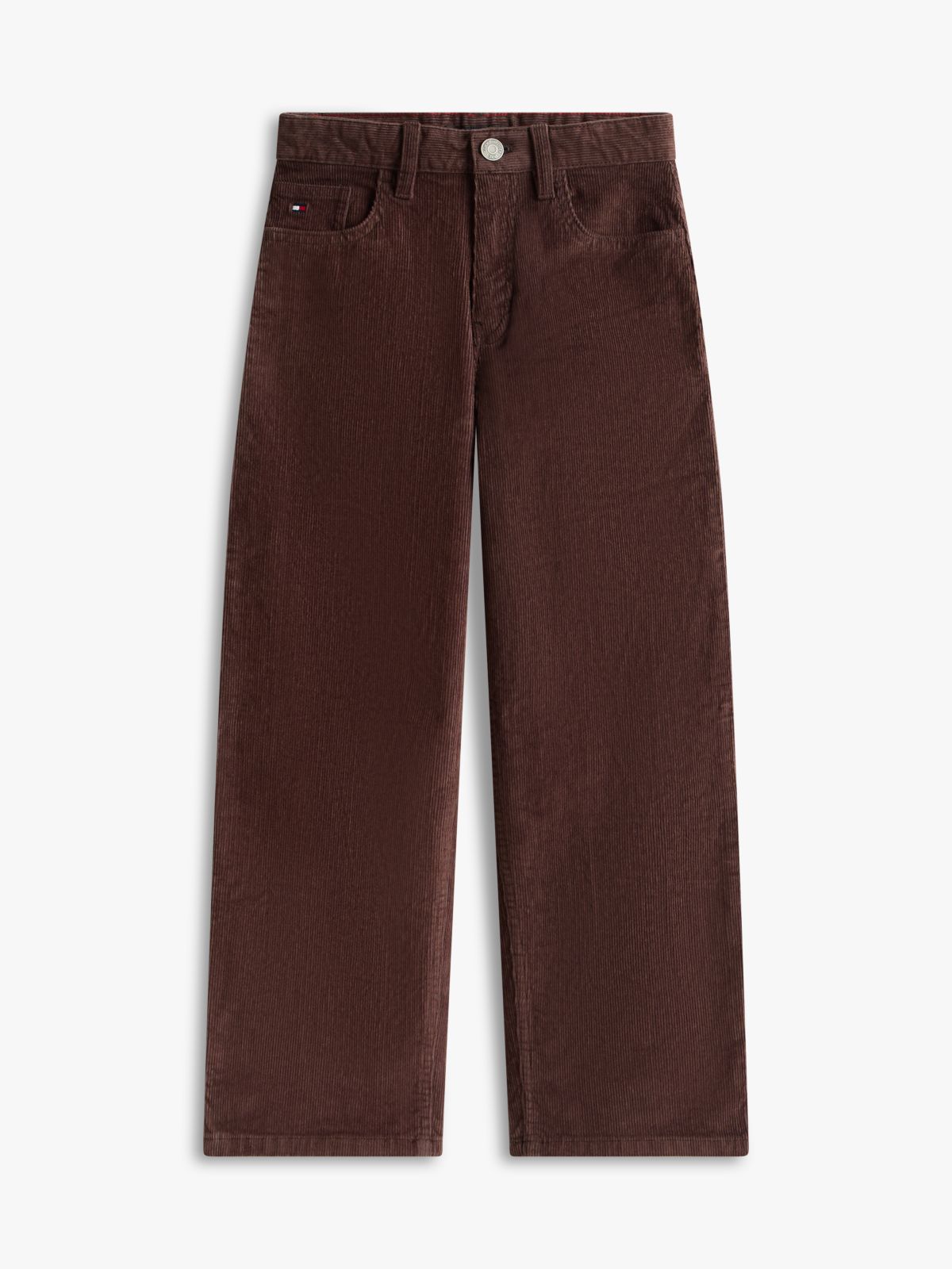 Essential Corduroy Loose Trousers — Brown