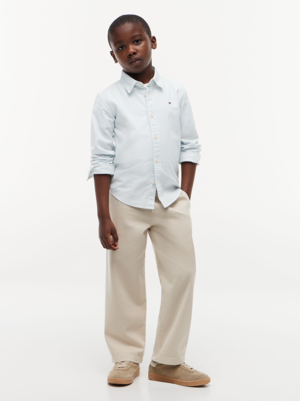 Essential Regular Fit Button-Down Oxford Shirt — Blue
