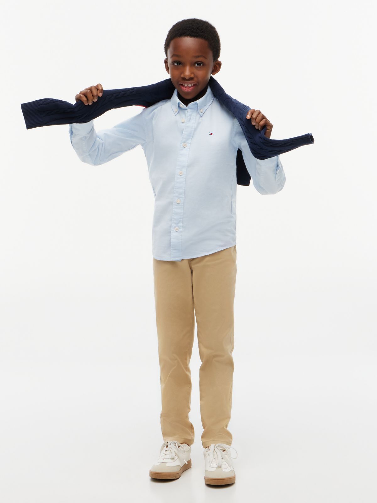 Essential Regular Fit Button-Down Oxford Shirt — Blue