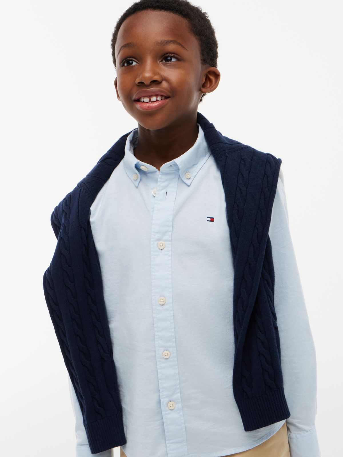 Essential Regular Fit Button-Down Oxford Shirt — Blue