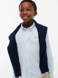 Essential Regular Fit Button-Down Oxford Shirt — Blue 3