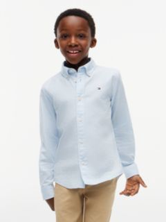 Essential Regular Fit Button-Down Oxford Shirt — Blue 1