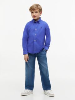 Essential Regular Fit Button-Down Oxford Shirt — Blue 2