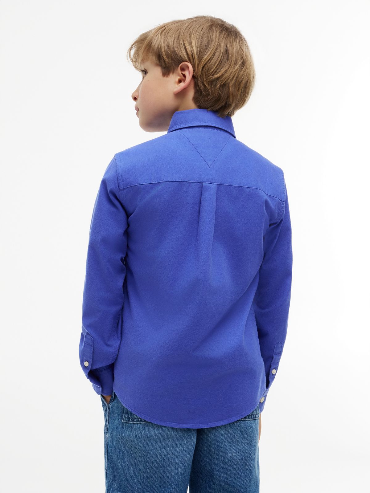 Essential Regular Fit Button-Down Oxford Shirt — Blue